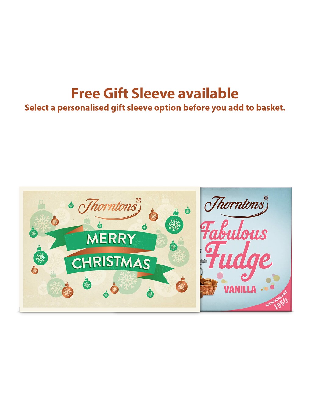 Vanilla Fudge Box and Optional Gift Sleeve