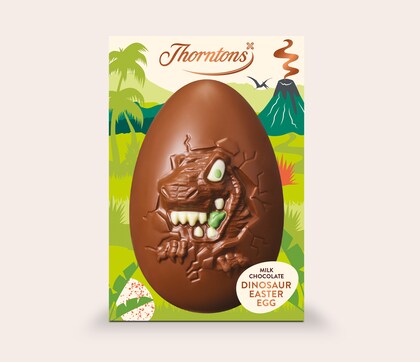 Milk chocolate dinosaur Easter egg