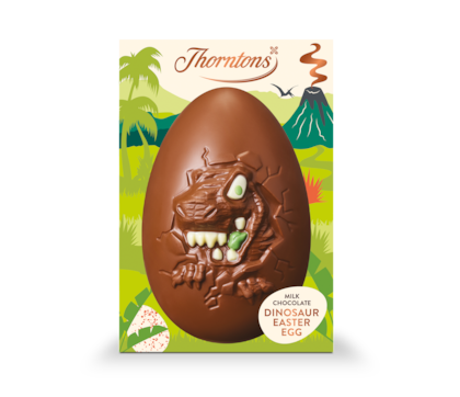 Milk chocolate dinosaur Easter egg