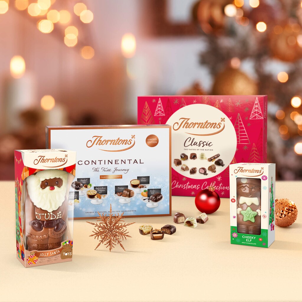Thorntons Christmas chocolates.