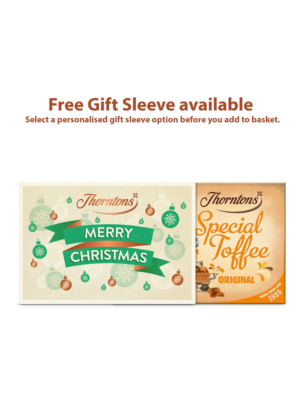 Original Special Toffee Box and Optional Gift Sleeve