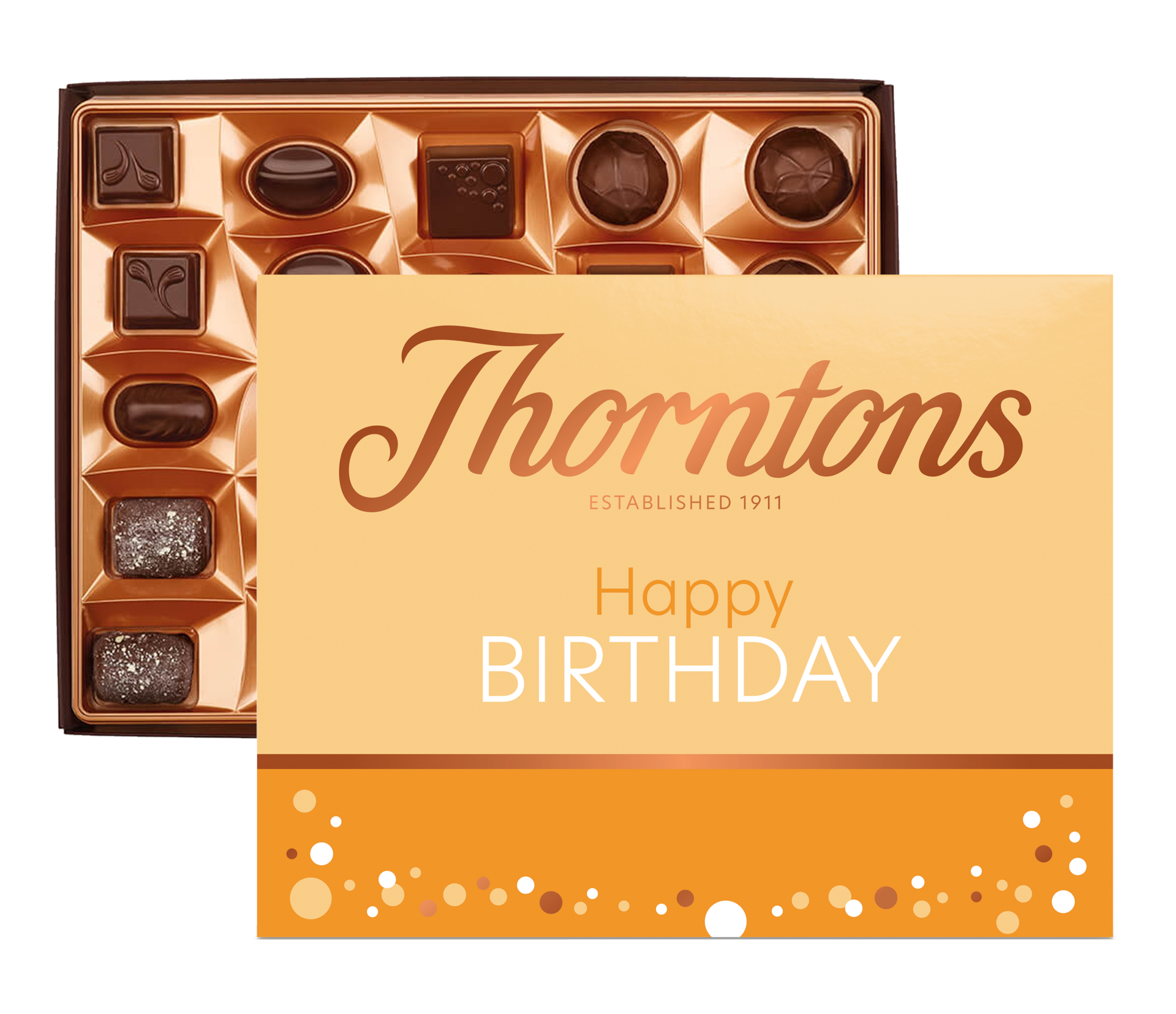 Continental Dark Assortment 264g with Happy Birthday Sleeve