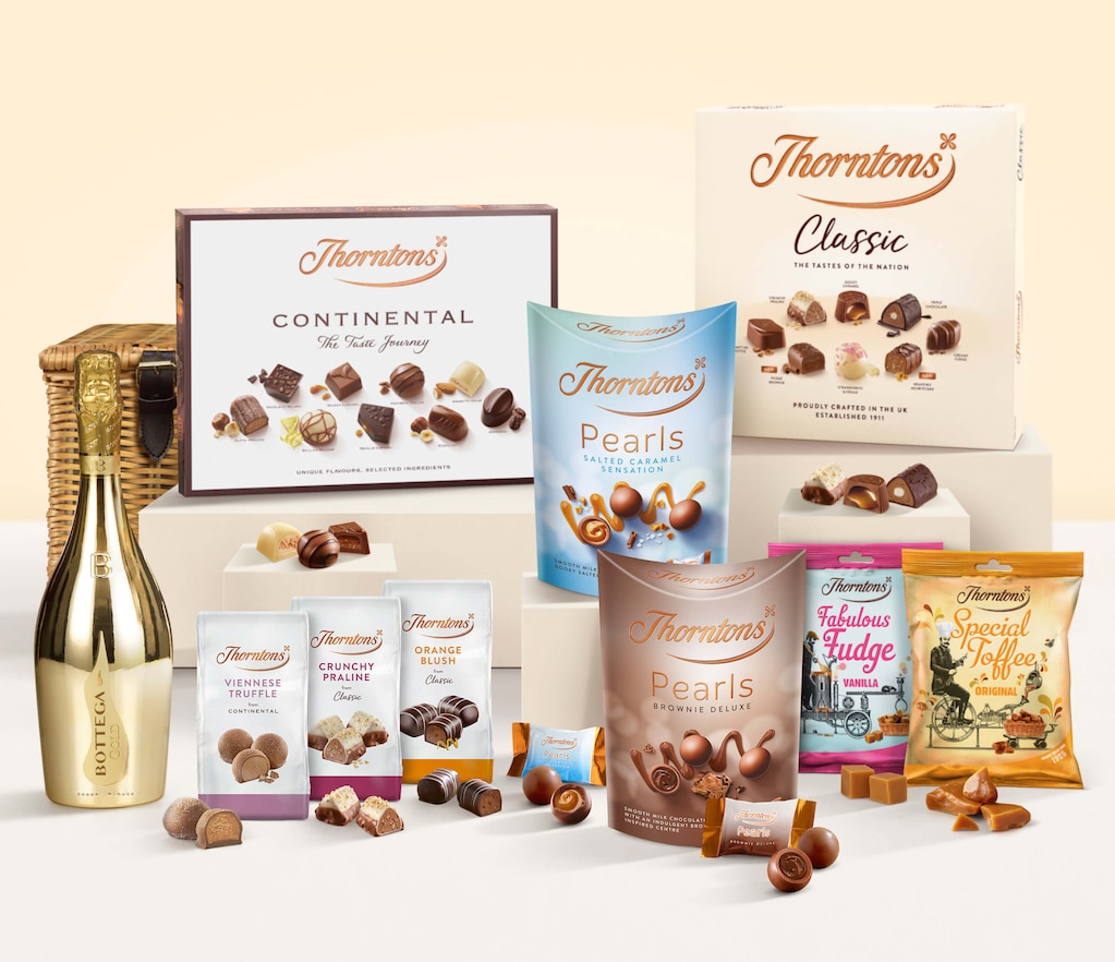 A Thorntons Chocolate Hamper.