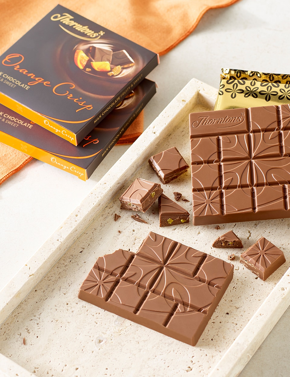 Orange Crisp Chocolate Block