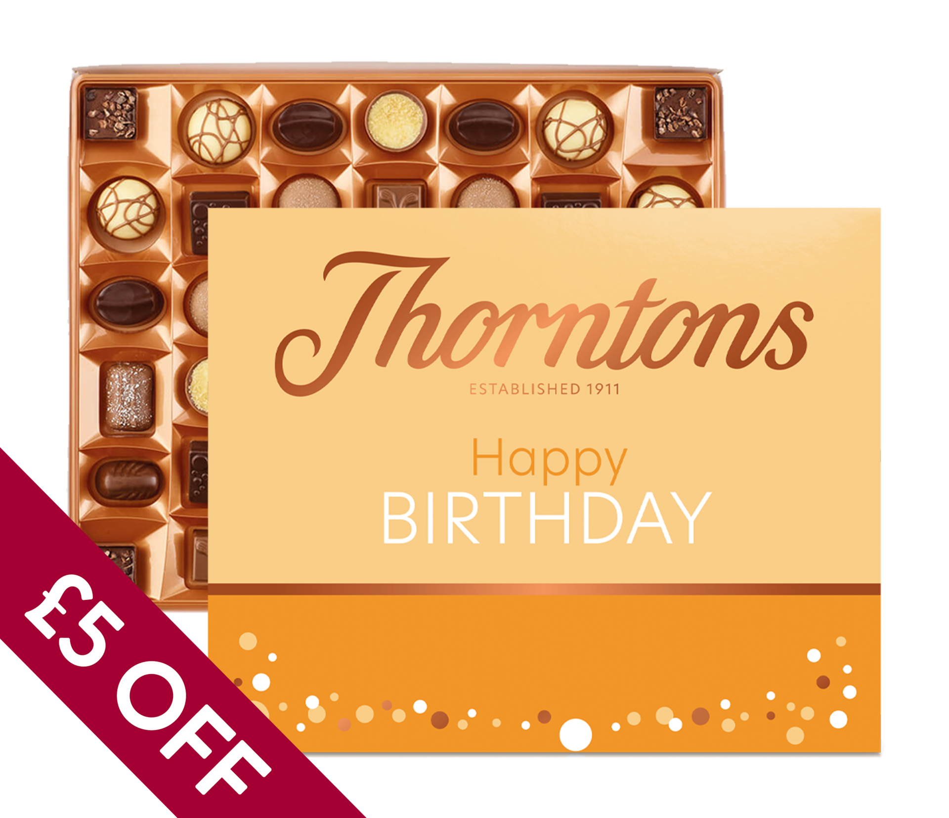 Continental Assortment 454g with Happy Birthday Sleeve