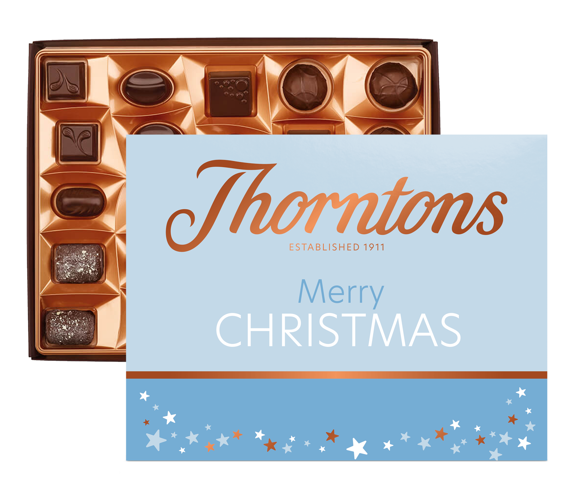 Continental Dark Assortment 264g with Merry Christmas Sleeve