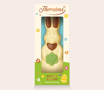 White chocolate bunny model