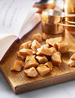 Toffee with recipe book