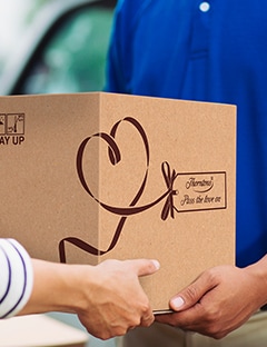 box being delivered